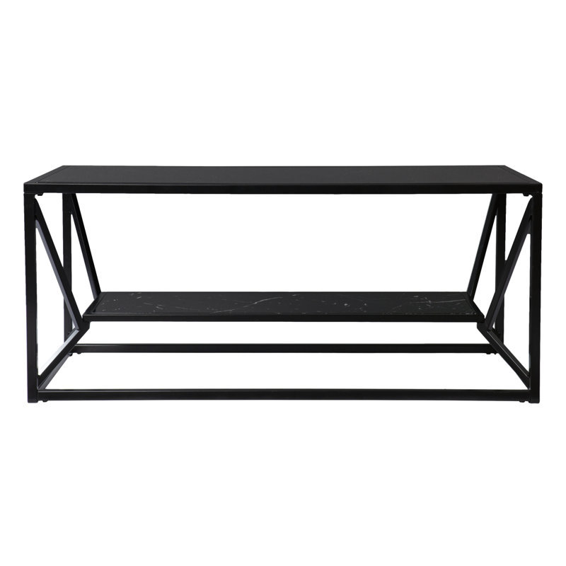 Table de cocktail avec plateau en verre Argall