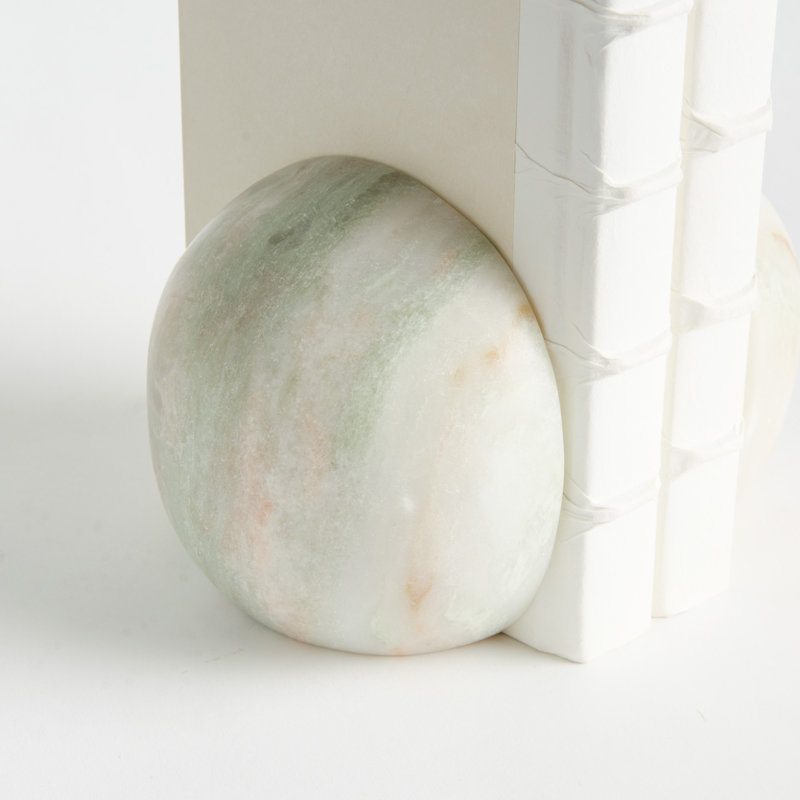 JOCELYN MARBLE BOOKENDS Set of 2
