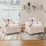 36.14'' Wide Modern Convertible Sleeper Sofa Bed With Phone Holder And Cup Holders