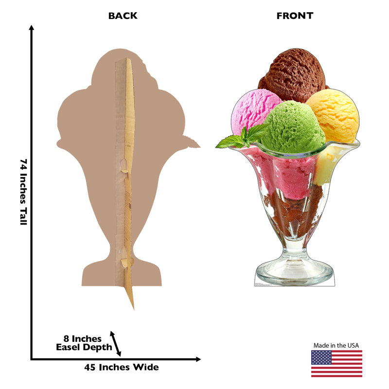 72'' Food & Beverage Cardboard Standup