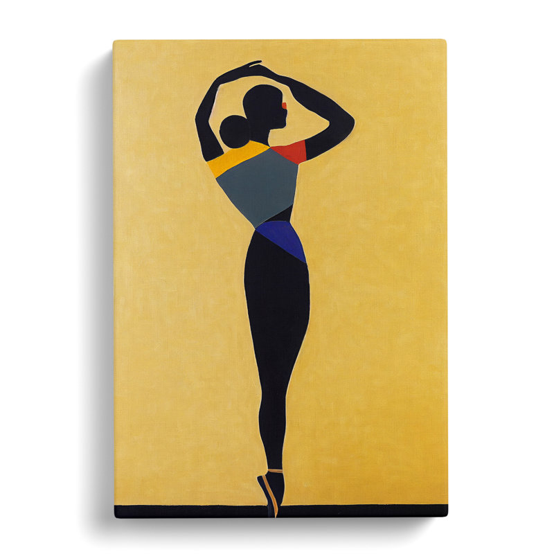 XC1022-1760X Dancer Woman In Abstract No.2 - Wrapped Canvas Print, 50cm H x 35cm W x 3cm D