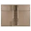 Lit simple escamotable double avec armoires et tablettes, unité de rangement compacte, gris-368547665