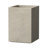 12.5" H Rectangle Tall Concrete Planter, Ideal For Succulents & Houseplants, Warm Gray-1822831333-1822831355