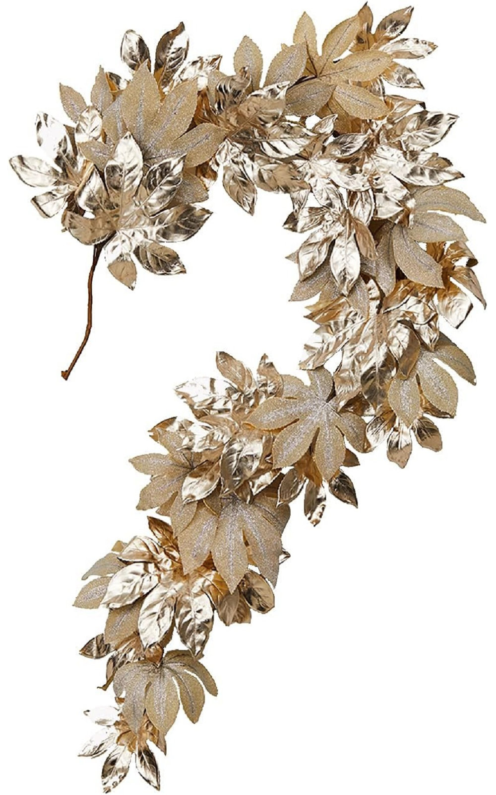 72" Gold Leaf Christmas Garland