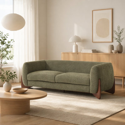 82Inches Boucle Sherpa Sofa