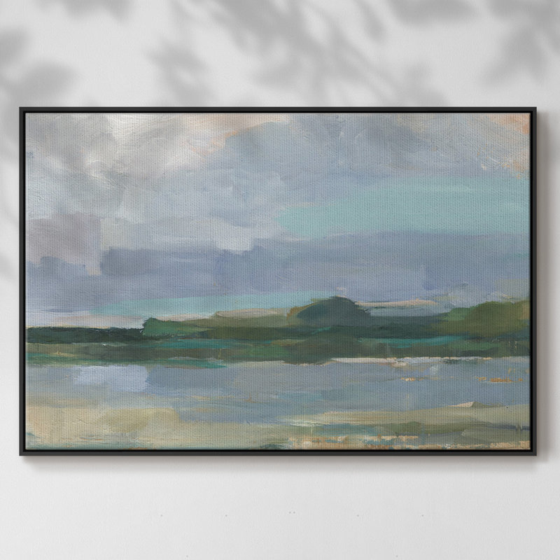 Twilight Vista Study I, reproduction d'art sur toile, H 27 po x l 41 po x P 2 po, Cadre noir