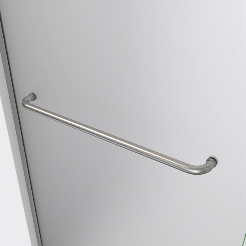 DreamLine Linea 30 in. W x 72 in. H Frameless Shower Screen with Towel Bar, Chrome