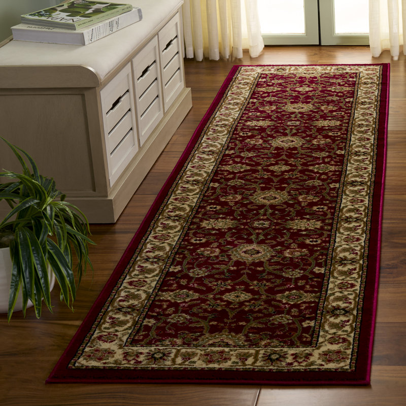 Tapis oriental Klose Performance, Tapis de couloir 2 pi 3 po x 8 pi, Red/Ivory