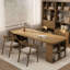 Bureau moderne et simple en bois massif-1125967507