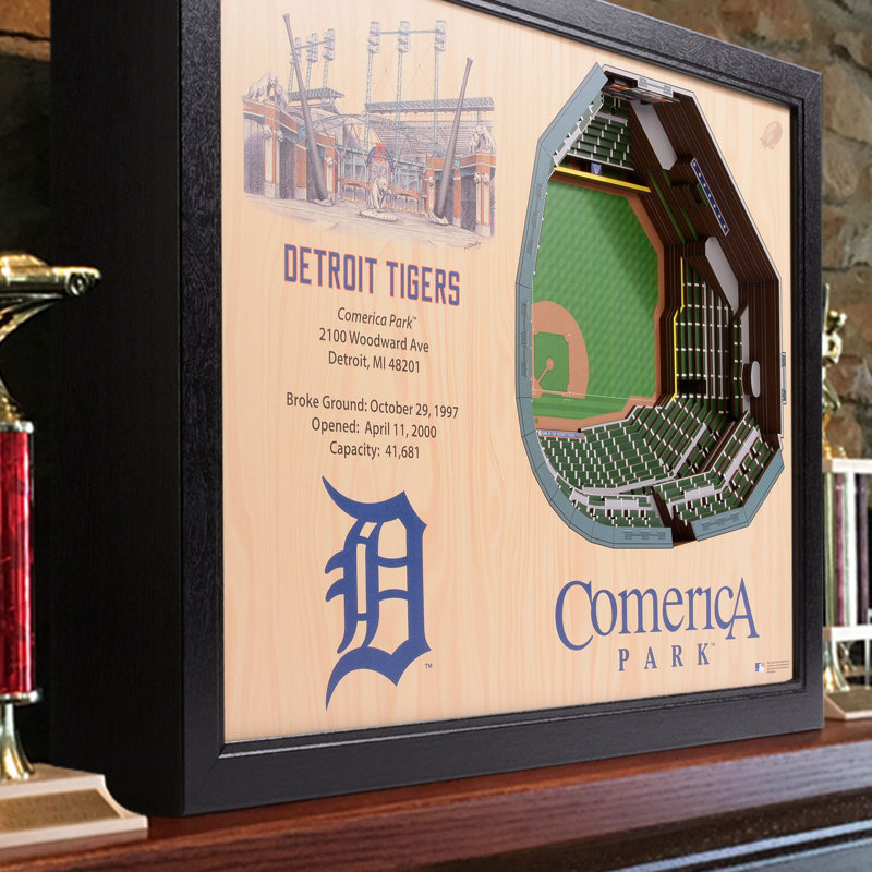 MLB 25-Layer StadiumViews 3D Wall Art, Detroit Tigers