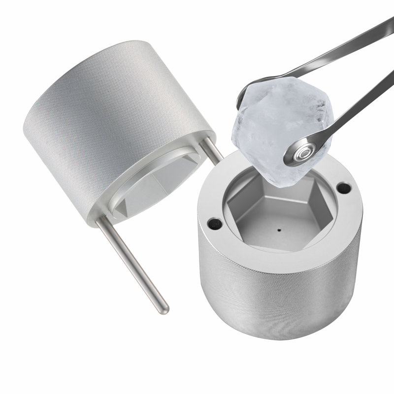 Ice Diamond Press Ice Ball Maker 2.4" Diamond Ice Press Kit for Whiskey Cocktail