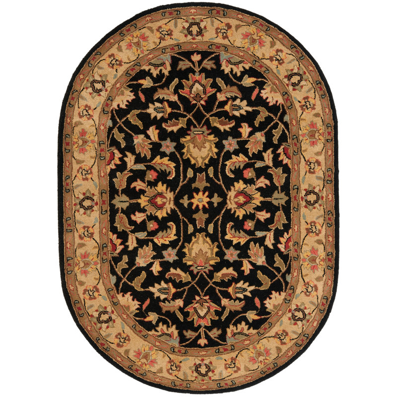 Cranmore Hand Tufted Wool Oriental Rug, Oval 4'6" x 6'6" 