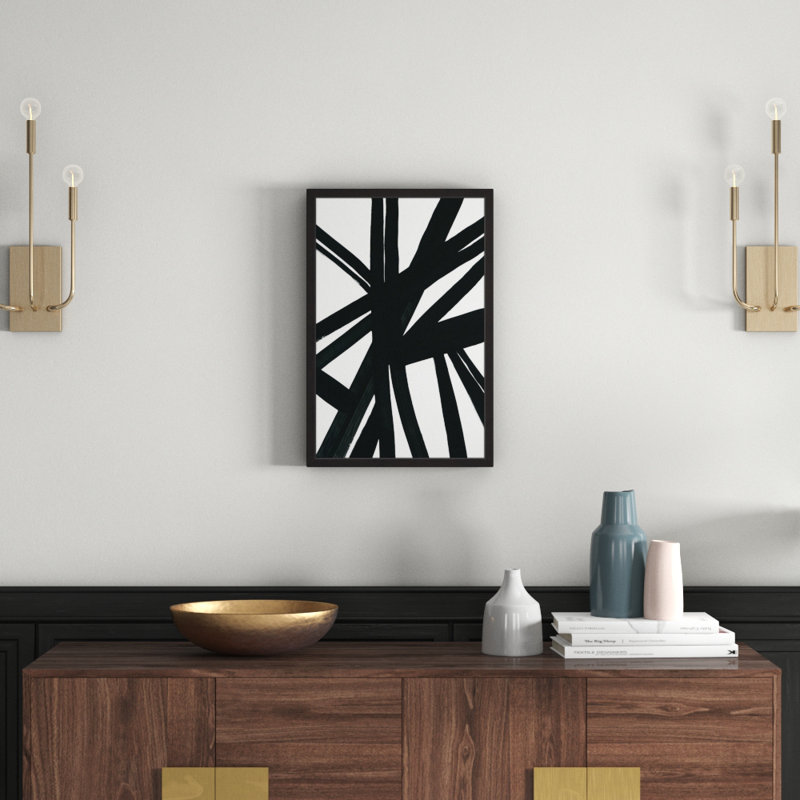 Lines Over Lines - Single Picture Frame Rectangle Print, 61cm H x 41cm W