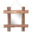 Miroir rond en bois massif naturel 19,7 "x 19,7" Millwood Pines