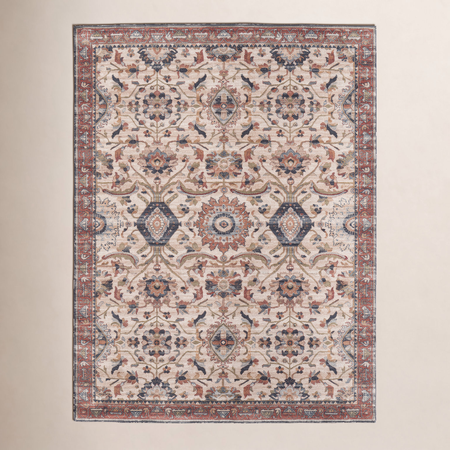 Traditional Medallion Oriental Rug, Rectangle 7'10" x 10'3"