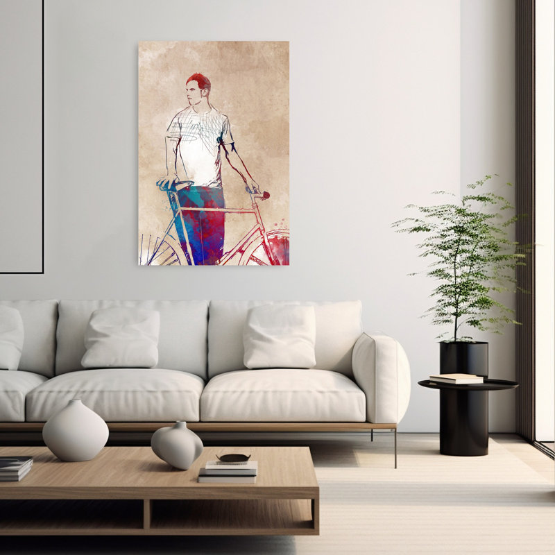 Art urbain abstrait, ville urbaine, 60" H x 40" W