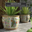 Satsuma Garden & Peacock Porcelain Fishbowl-13988888-13988890