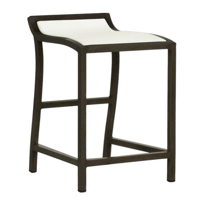 Villa Wicker Outdoor Stool with Cushion