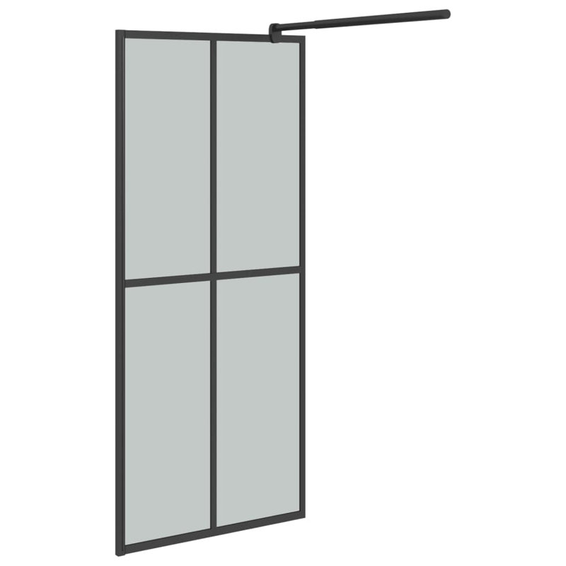 Panneau de salle de bain moderne en verre trempé foncé 31,5 x 76,8 po