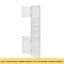 Armoire de rangement de salle de bain multifonctionnelle avec deux portes et tablettes réglables, tablette ouverte, blanc-718740388