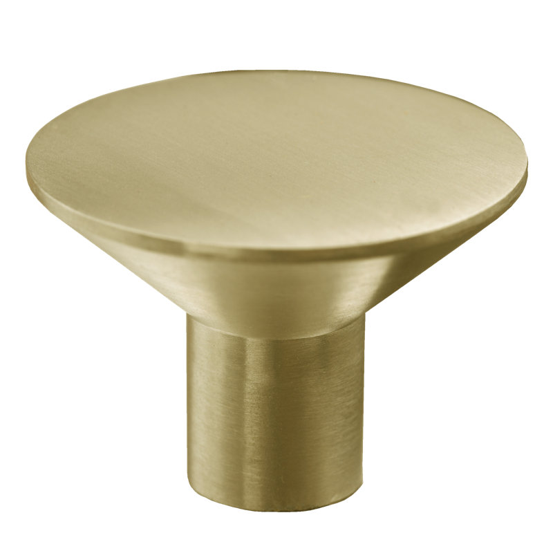 Conical Knob, Satin Brass