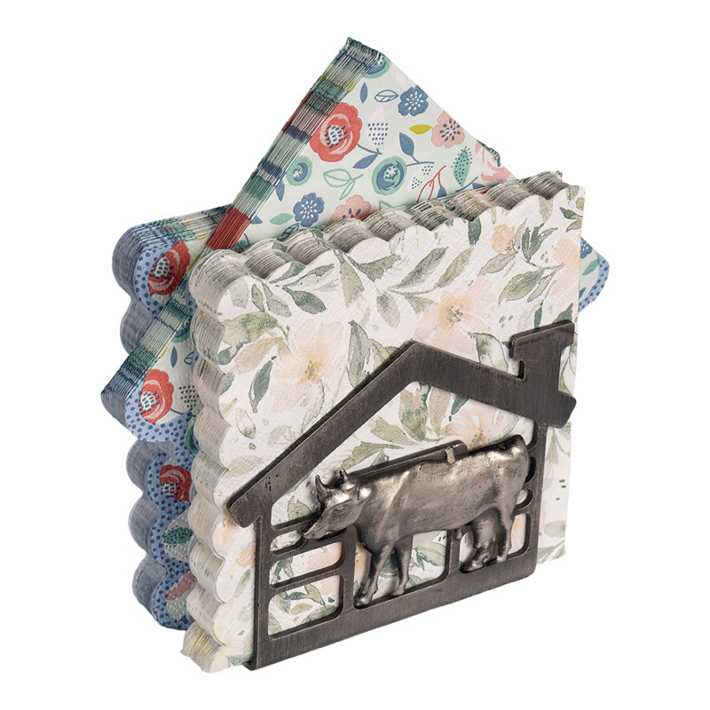 Porte-serviettes en métal avec support de serviettes en papier
