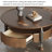 Medieval-style round coffee table set
