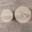 Ensemble de 2 tables basses gigognes Beige