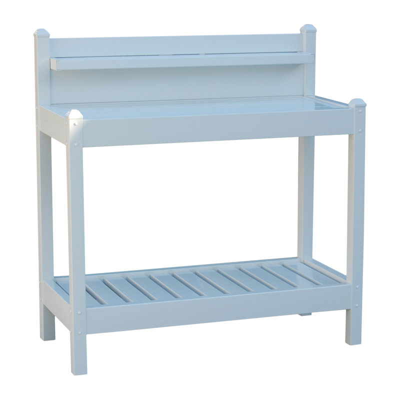 Plastic Potting Bench, White