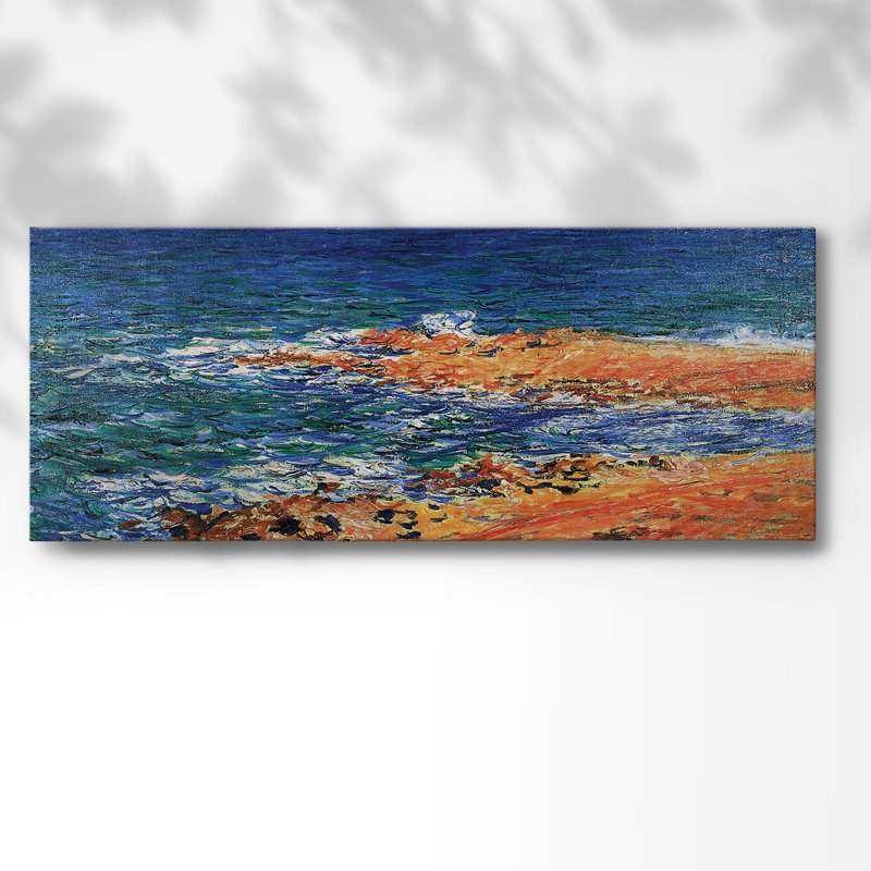 La mer «Big Blue» à Antibes, 1888, H 20 po x l 50 po x P 1,5 po