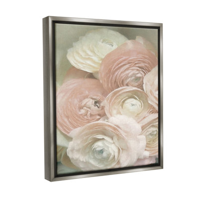 «Ranunculus Blooms Motif Floater Frame» sur