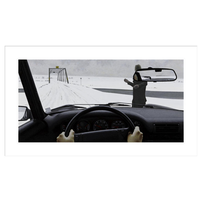 Traveller par Alex Colville - estampe numérique encadrée, H 24,57 po x l 41,5 po