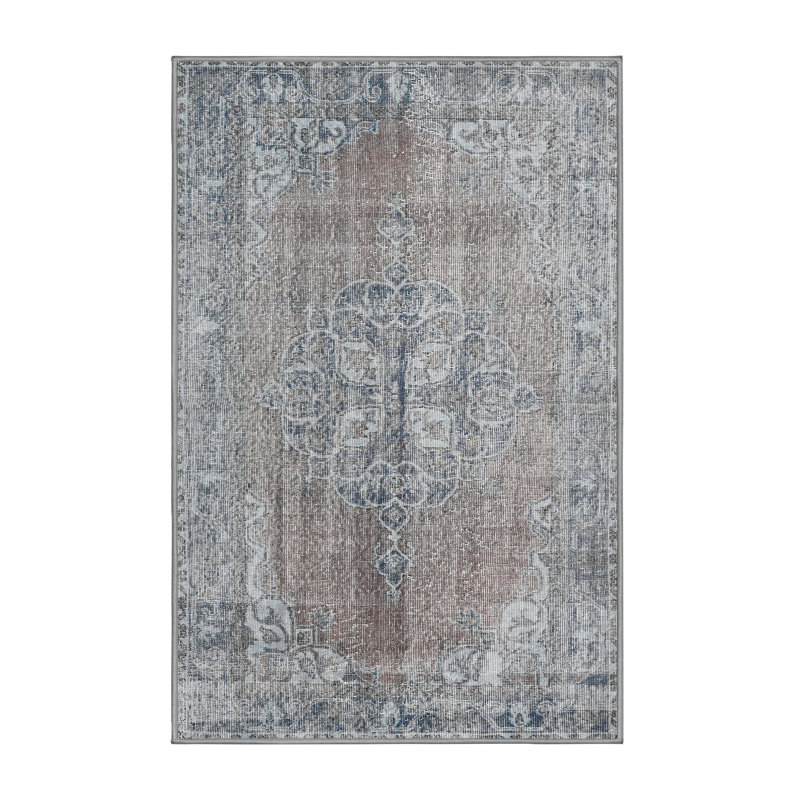 Tapis oriental gris / brun, Rectangle 7 pi x 9 pi