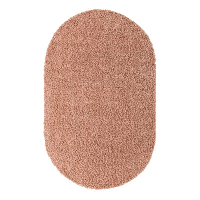 Tapis rose à poils longs Candas