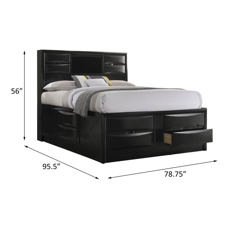 Aaishah Bookcase Bed, California King