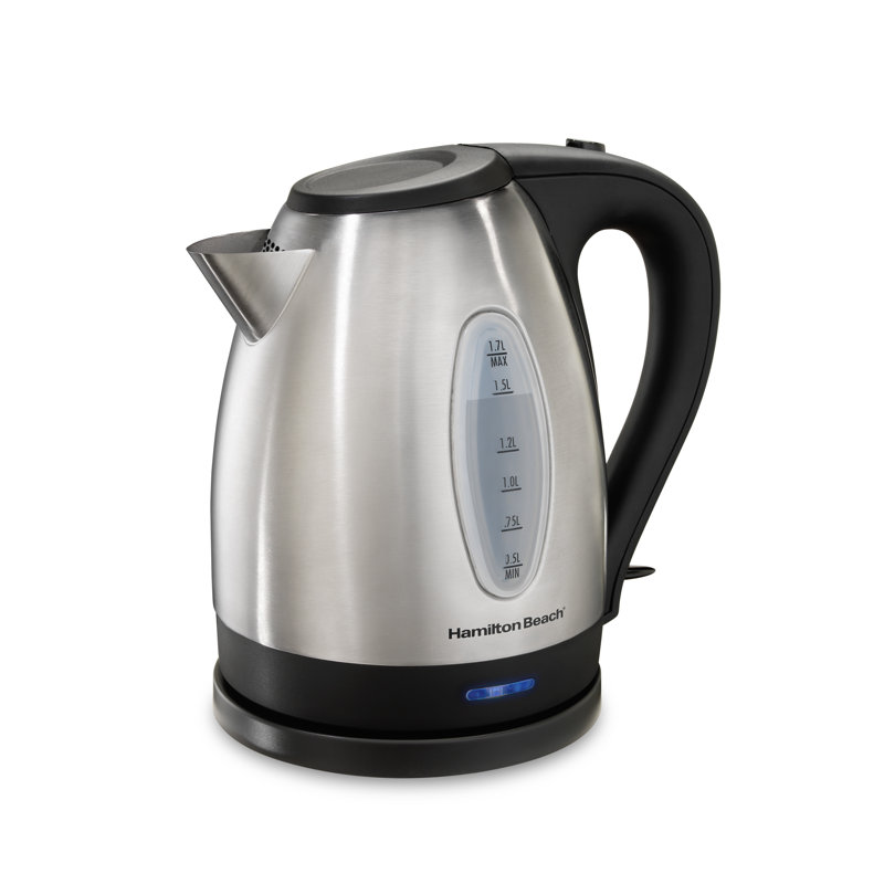 Hamilton Beach 1.7L Silver Stainless Steel Electric Tea Kettle