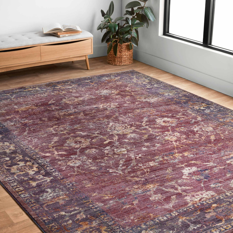 Tapis oriental mauve Begbas, Rectangle 9 pi x 12 pi