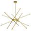 Integrated LED Chandelier – Modern Geometric Pendant Light for Dining Room, Kitchen, or Entryway-348709271-350827155