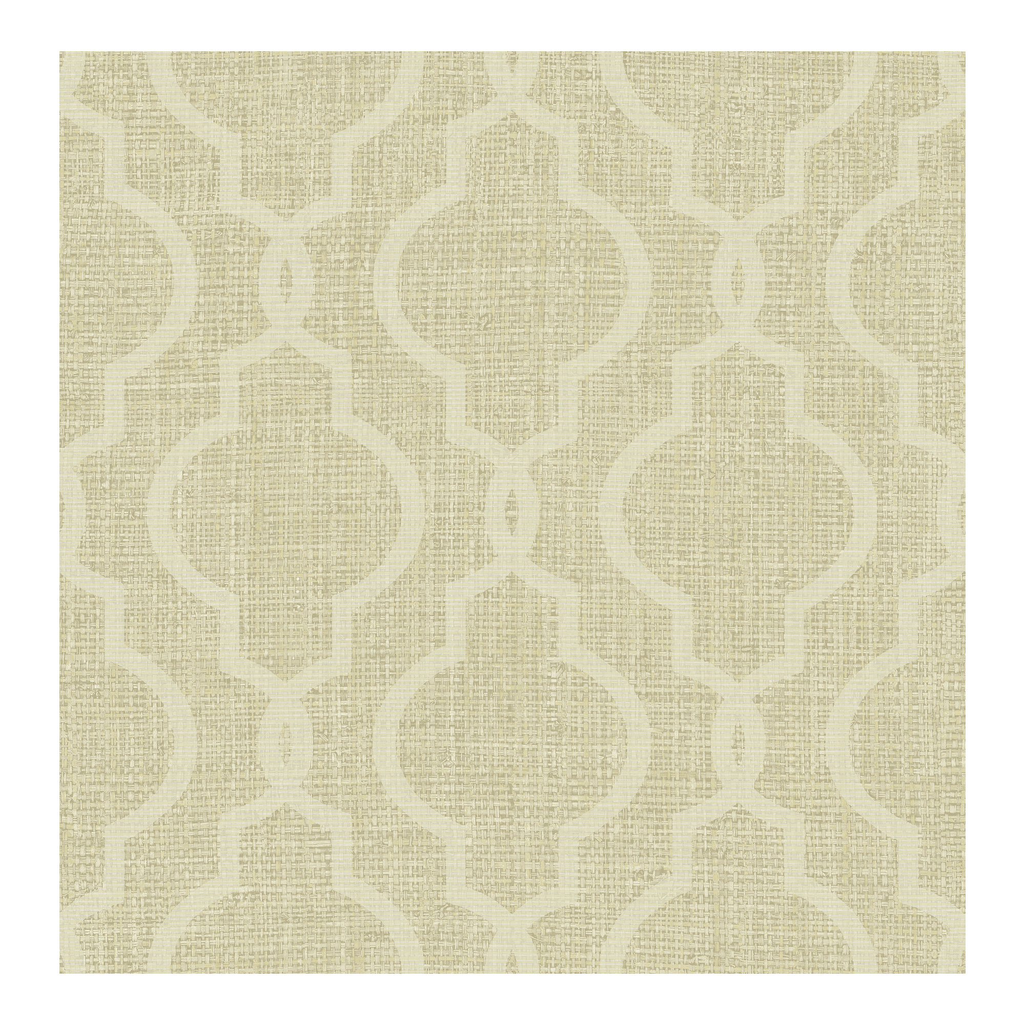 Paonia Geometric Wallpaper, Gold, Paper