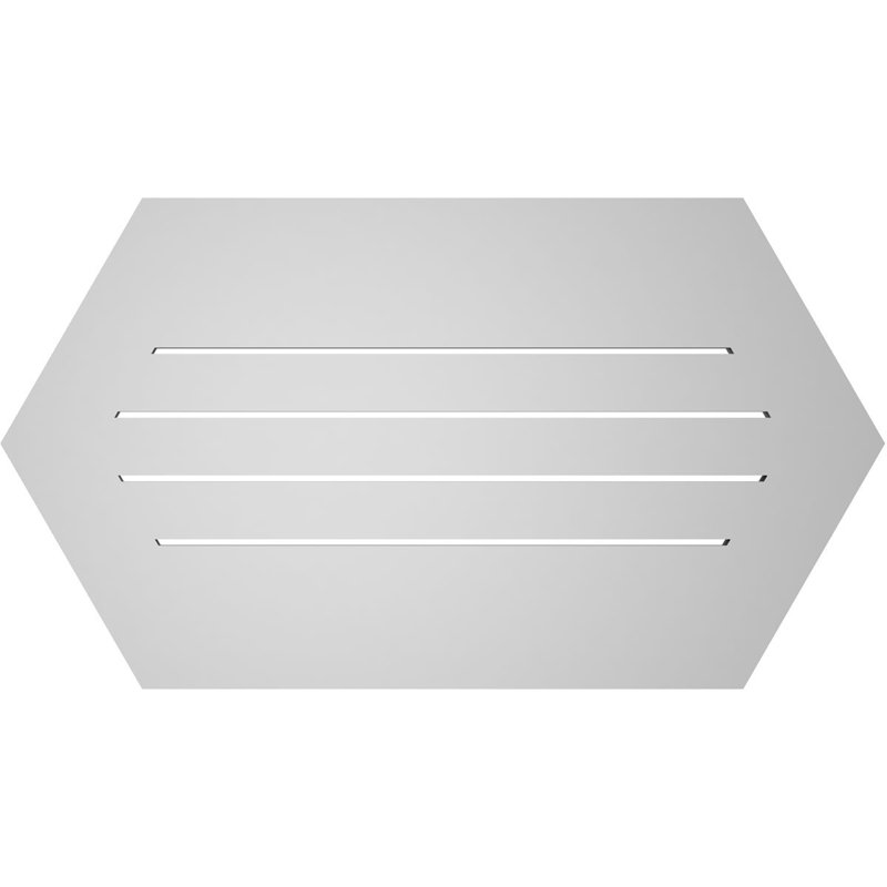 Évent horizontal fonctionnel à pignon en uréthane à surface horizontale Signature, H 20 po x l 36 po x P 1 po
