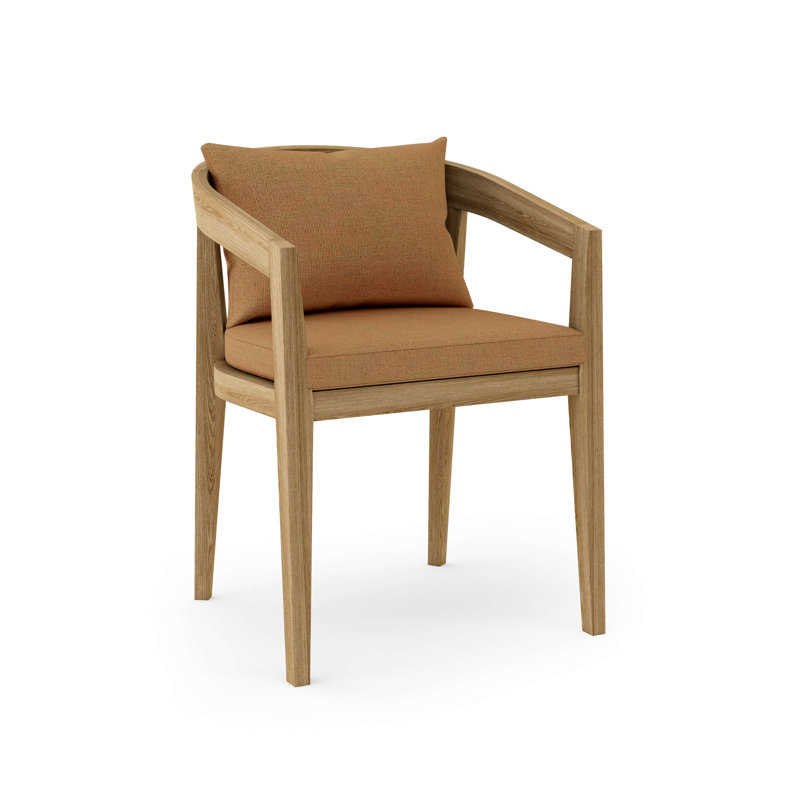 Outdoor Dining Armchair, Brown