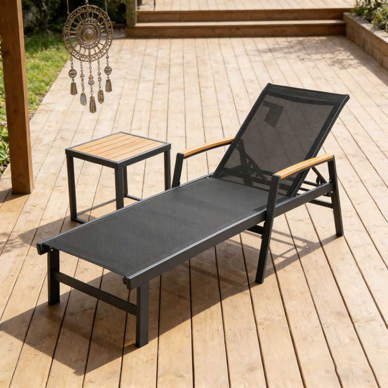 CHAISE LUNGE, 1, Noir