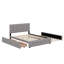 Grand lit plateforme tapissier avec 2 tiroirs et un lit gigogne-1595548328