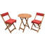 Ensemble de bar bistro 3 pièces avec coussin Uma