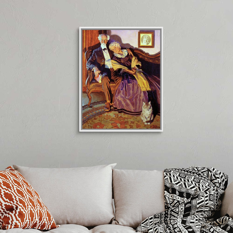 «When Winter Comes», art mural sur toile, H 32 po x l 26 po x P 1,75 po, Cadre flottant blanc