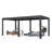 20 ft. W x 10 ft. D Outdoor Louvered Pergola with Auto-Adjustable Side Screen, Rainproof Roof, Thickened Aluminum Frame, and Remote-Controlled Light String for Deck, Patio & Hot Tub-126511511-126511513