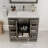 Lark Manor™ Ethyn 36"W X 18"D Dark Grey Bathroom Vanity With White Carrara Quartz Countertop And Undermount Porcelain Sink