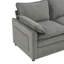 Fauteuil rembourré moelleux avec coussin double couche et poches de rangement latérales-779702557
