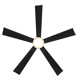 Wynd 5 - Blade Outdoor /Indoor Smart Ceiling Fan with Remote Control and LED Light Kit Included, Works With Alexa and iOS or Android App