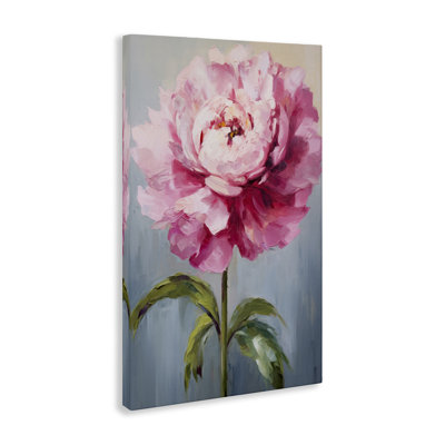 Blush Pink Carnation Canvas Wall Art by Petals Prints Design